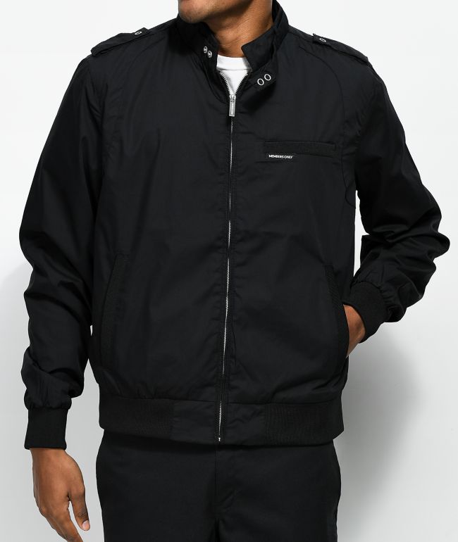 Members Only Iconic Black Racer Jacket 