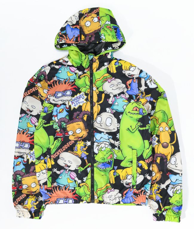 Members Only x Nickelodeon chaqueta cortavientos negra de Rugrats para niños