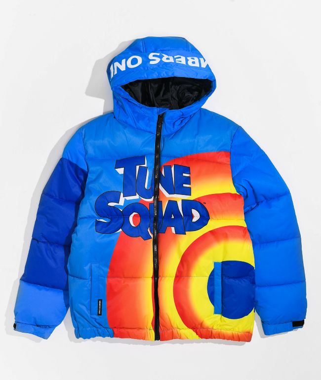 Members Only x Space Jam Blue Puffer Jacket