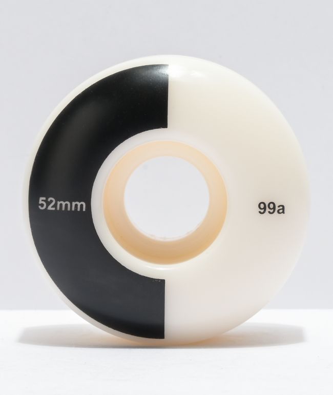 Mercer 52mm 99a ruedas de skate blancas y negras