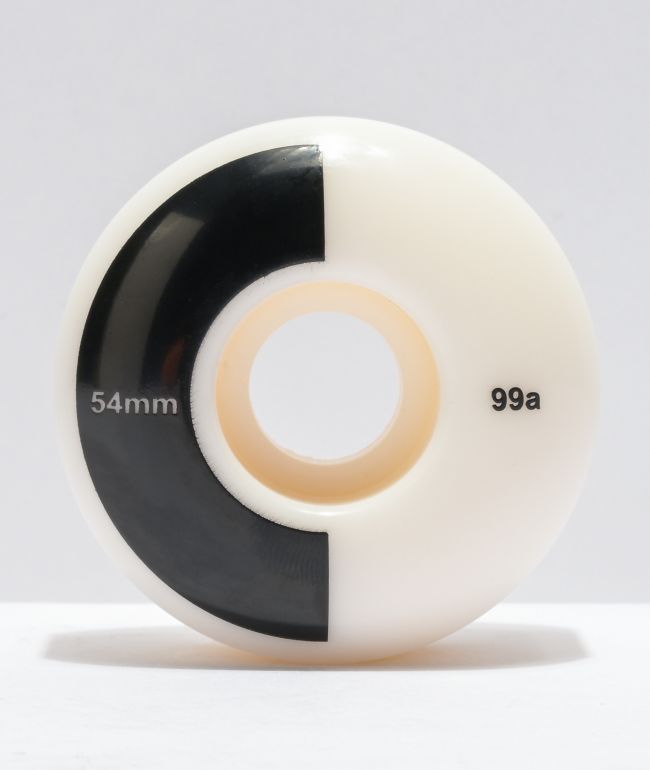 Mercer 54mm 99a Black & White Skateboard Wheels