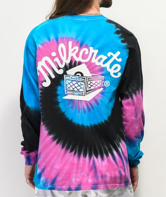 Black Tie Dye Long Sleeve T-Shirt