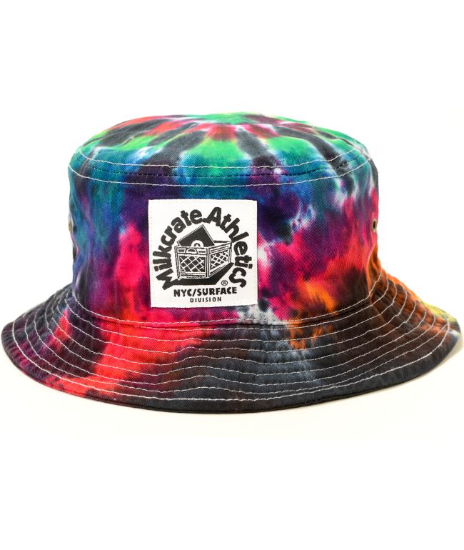 Tie dye milkcrate bucket hat Clearance