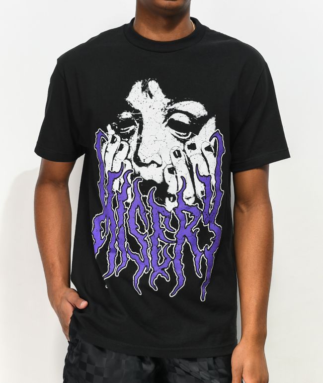 Misery Worldwide Stressed Out Black T-Shirt
