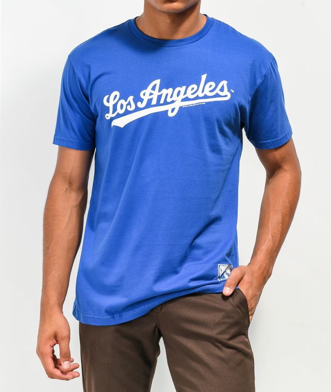 mitchell and ness dodgers t shirt