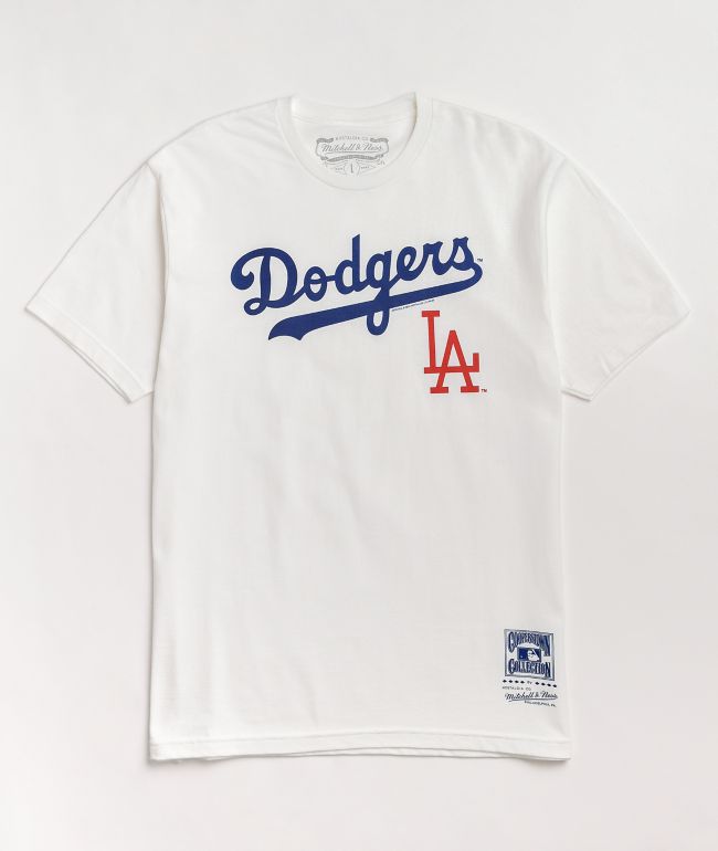 Mitchell & Ness x MLB LA Dodgers camiseta blanca
