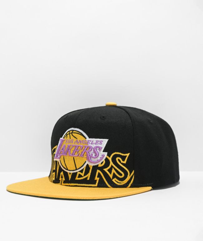 lakers hat mitchell and ness
