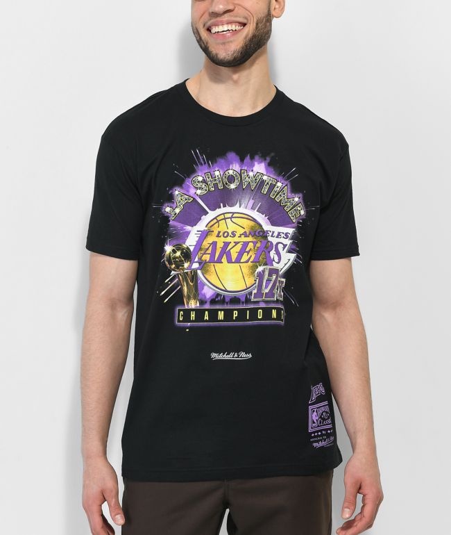 Mitchell And Ness X Nba Lakers Showtime 17x Camiseta Negra