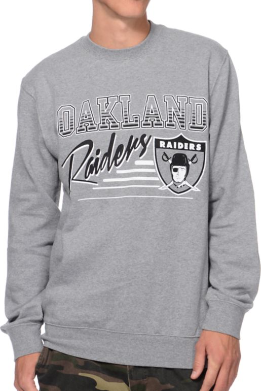 Raiders crew neck sweater clearance