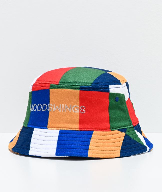 Moodswings Patchwork Multicolored Bucket Hat | Zumiez