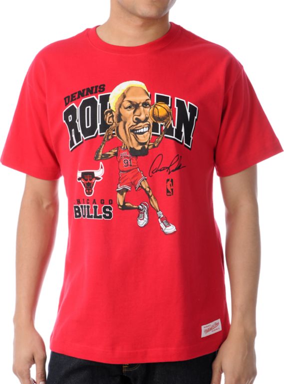 mitchell and ness dennis rodman shirt