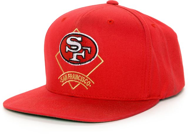 49ers red snapback hat