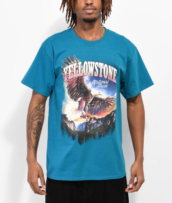 National Park Foundation Yellowstone Teal T-Shirt