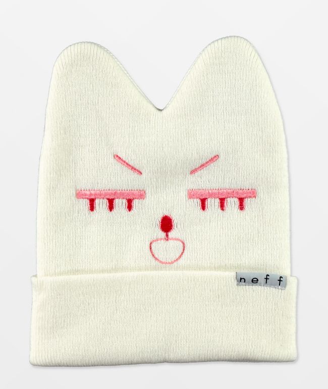 Neff Kitty White Beanie