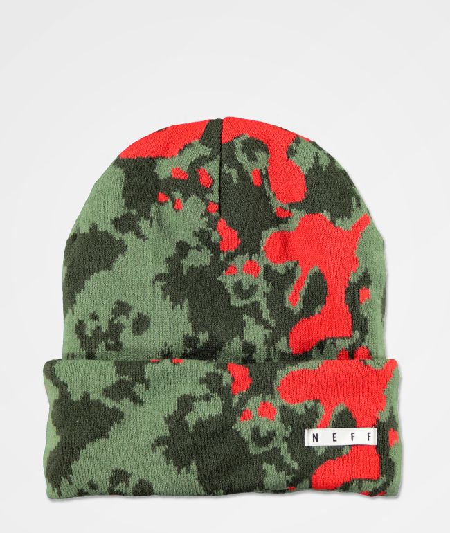 red neff beanie