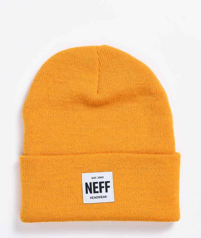 Neff Lawrence Patch Gold Beanie