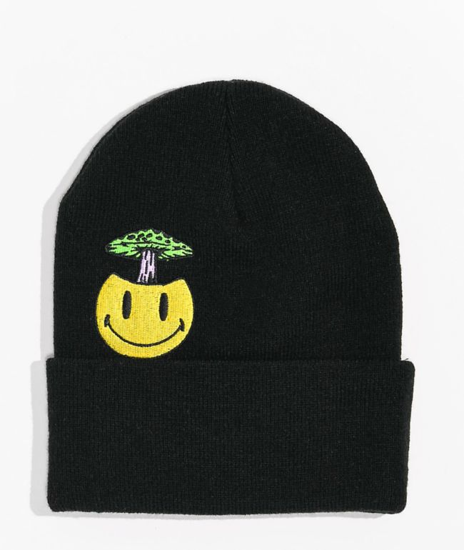 Neff Mushroom Smile Black Beanie