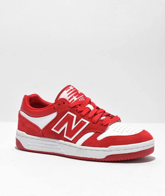 New Balance Lifestyle 480 Red & White Shoes