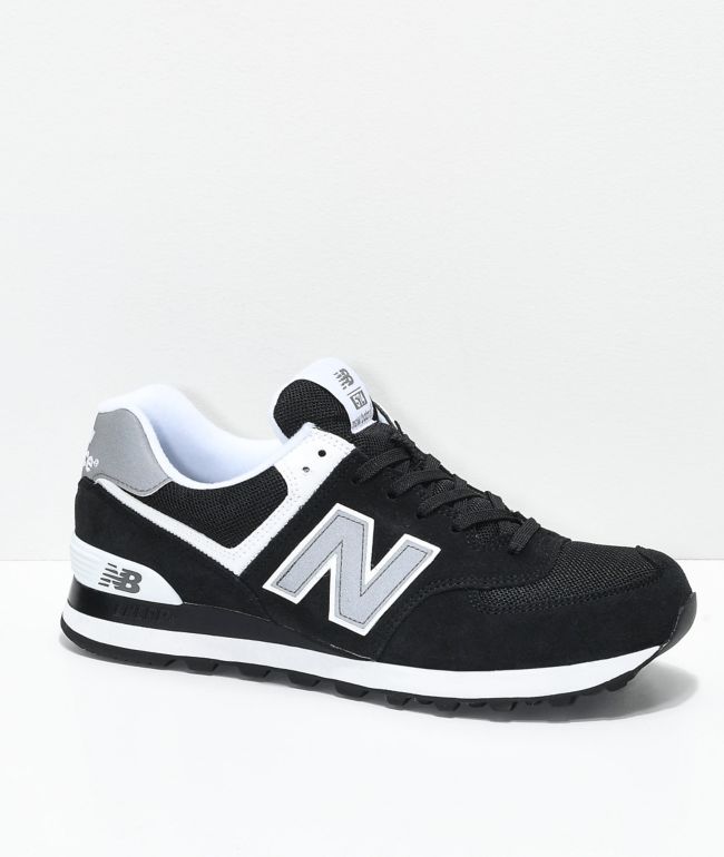 new balance 574 black and white