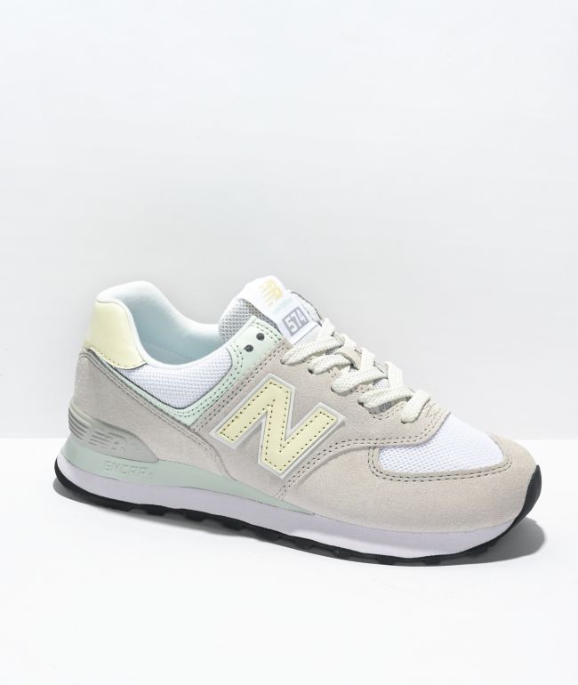 New balance 574 grey yellow cheap