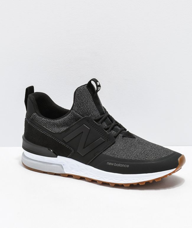 New Balance Lifestyle 574 Sport Decon zapatos grises y negros | Zumiez