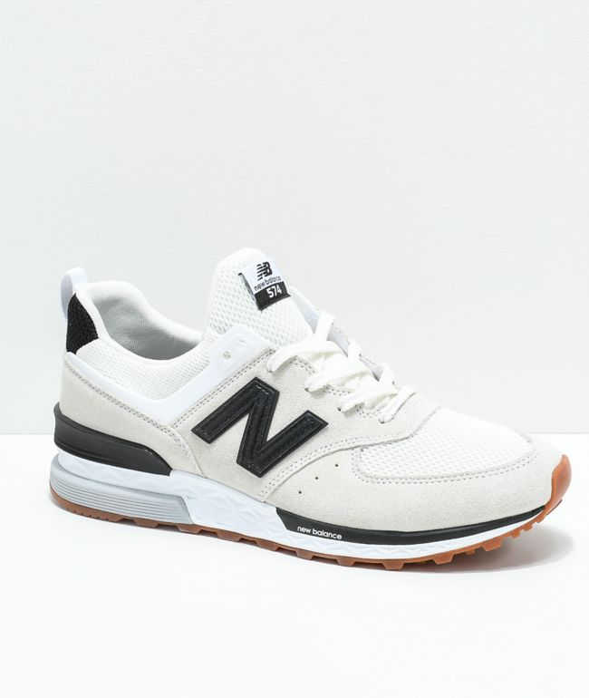 New Balance Lifestyle 574 Sport Nimbus Cloud zapatos blancos y negros |  Zumiez