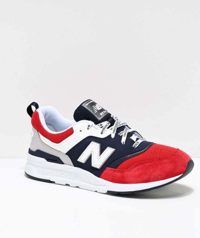 red and white new balance shoes