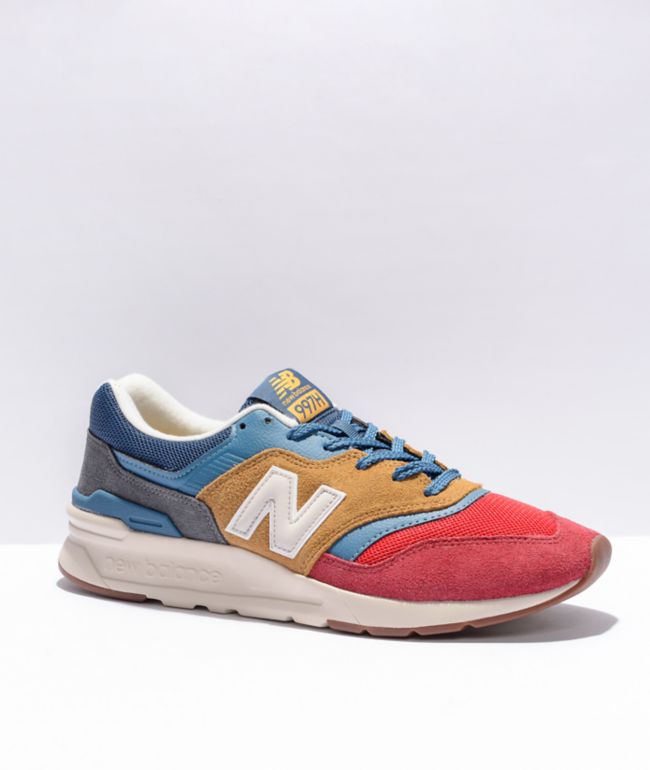 Vlak diepvries Verslaggever New Balance Lifestyle 997H Red, Blue, & Tan Shoes