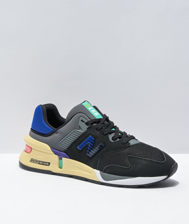 جلباب New Balance Lifestyle 997S Black & Dazzling Blue Shoes جلباب