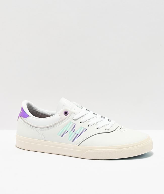 New Balance Numeric 255 Jordan Taylor White & Purple Skate Shoes New Balance Numeric 255 Jordan Taylor White & Purple Skate Shoes