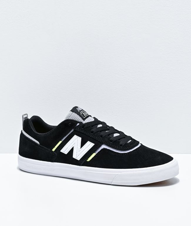 New Balance Numeric 306 Foy zapatillas de skate en negro, blanco y verde  neón | Zumiez
