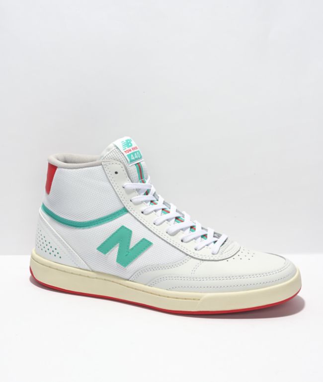 New Balance Numeric 440 High Tom Knox White, Red, & Blue Skate Shoes