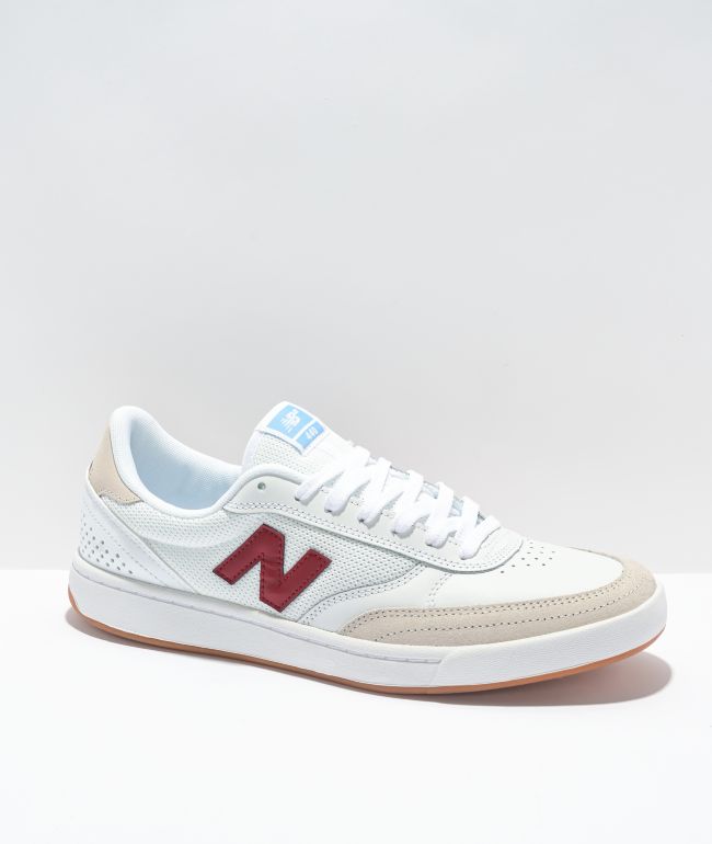 New Balance Numeric 440 White & Red Skate Shoes