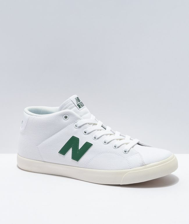 New Balance Numeric All Coast 210 Mid White & Green Skate Shoes
