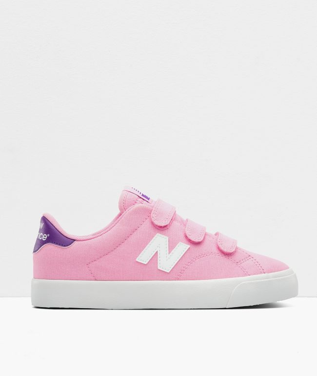 New Balance Numeric Boys 210 Hook and Loop Pink Skate Shoes | Zumiez.ca