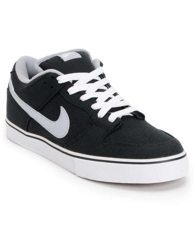 Nike 6.0 Dunk Low LR Canvas Black, White & Wolf Grey Shoes