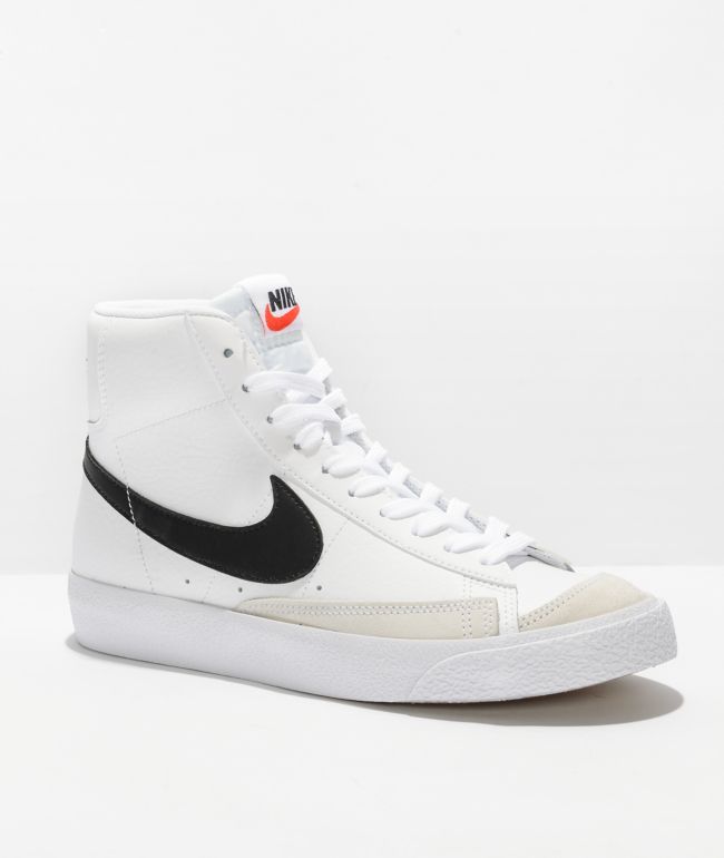 werkwoord boter Ruilhandel Nike Blazer Mid '77 White & Black Leather Shoes