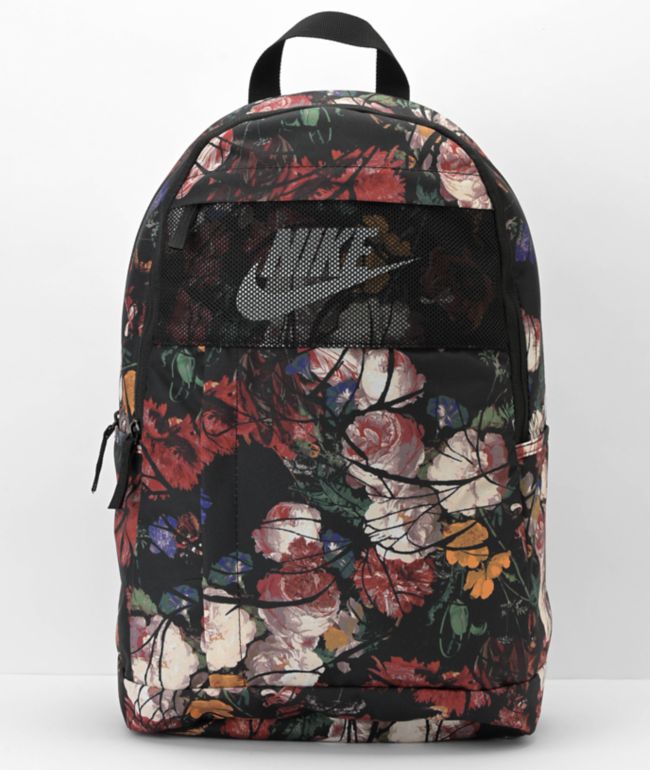nike elemental floral backpack