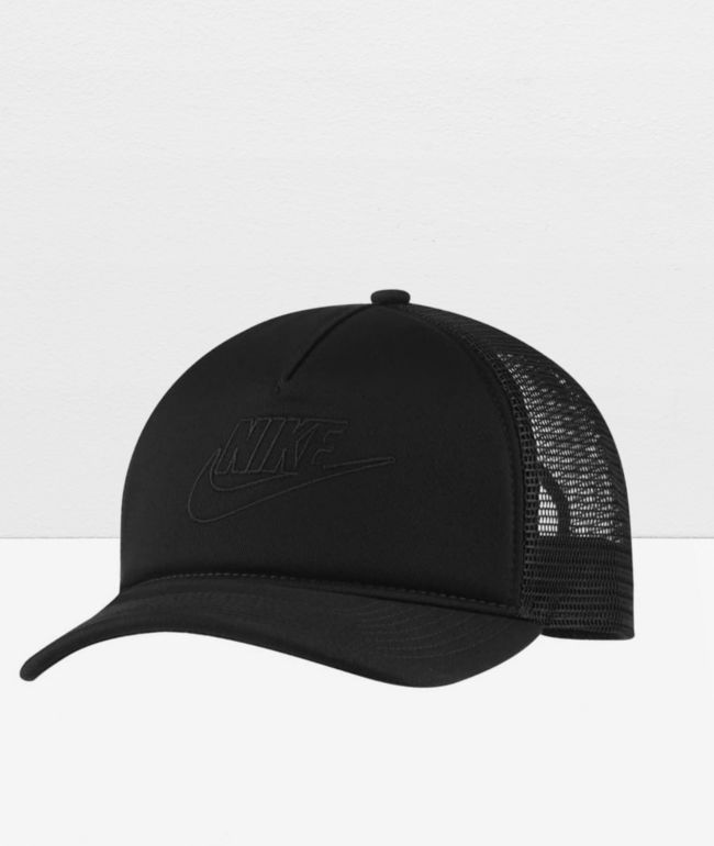 Nike Futura Black Embroidered Trucker Hat