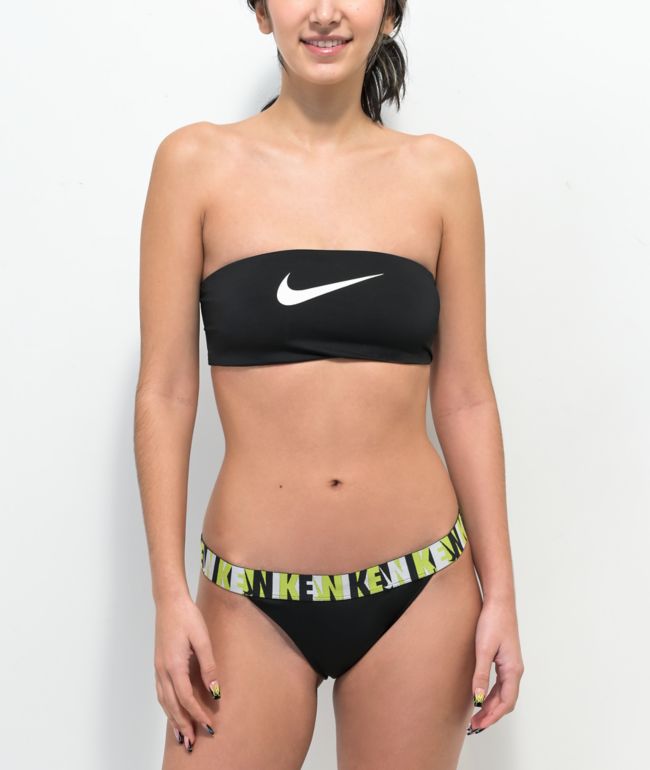 Nike Icon Black Cheeky Bikini Bottom