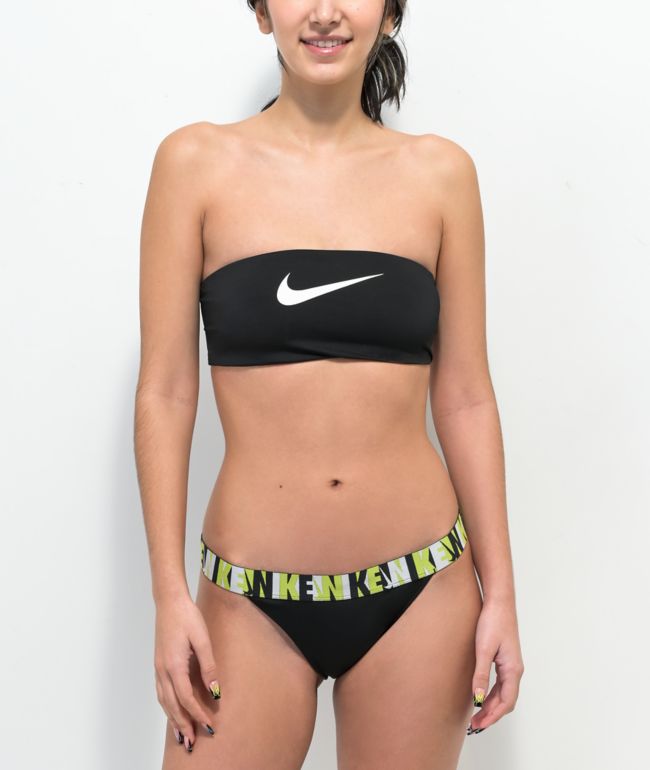 Nike Icon parte inferior de bikini descarada negra