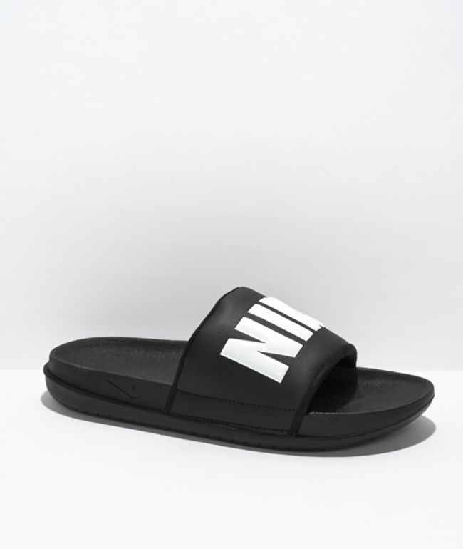 Nike Offcourt White & Black Slide Sandals