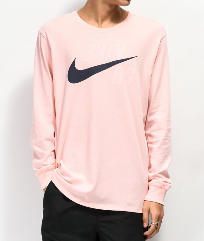 pink long sleeve nike shirt