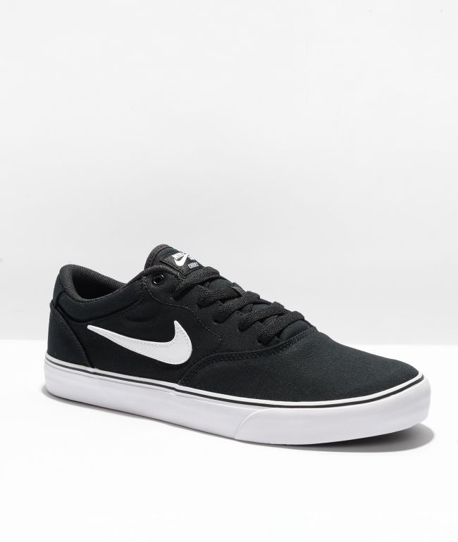 SB Chron 2 Black & White Shoes