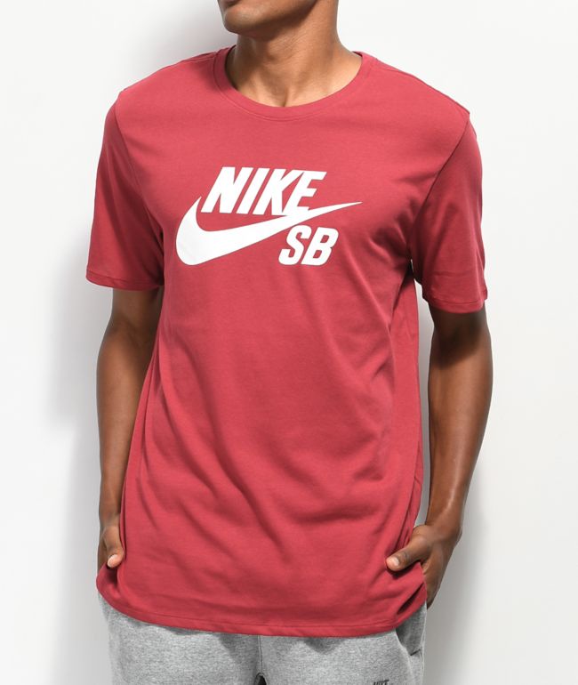 Nike SB Dri-Fit Logo camiseta roja | Zumiez