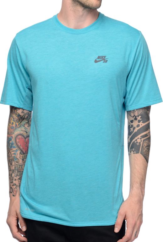 Nike SB Dri-Fit Skyline Cool GFX camiseta en color turquesa | Zumiez