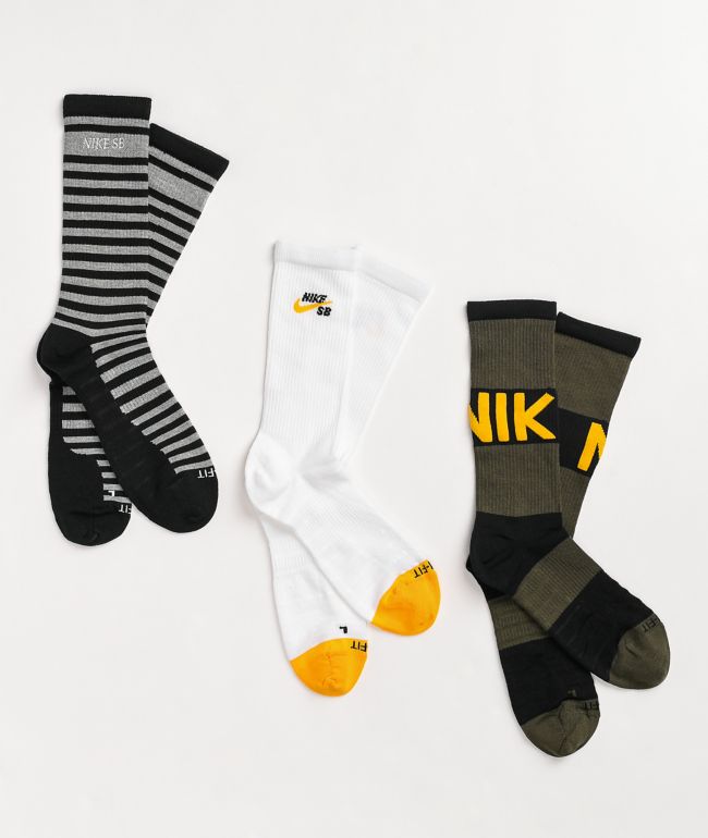 Nike SB Everyday Max Y2K 3 Pack Crew Socks