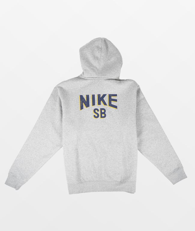 Nike SB GFX Heather Grey Hoodie