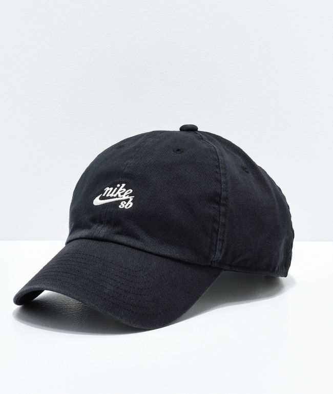 Nike SB Icon All Black Strapback Hat