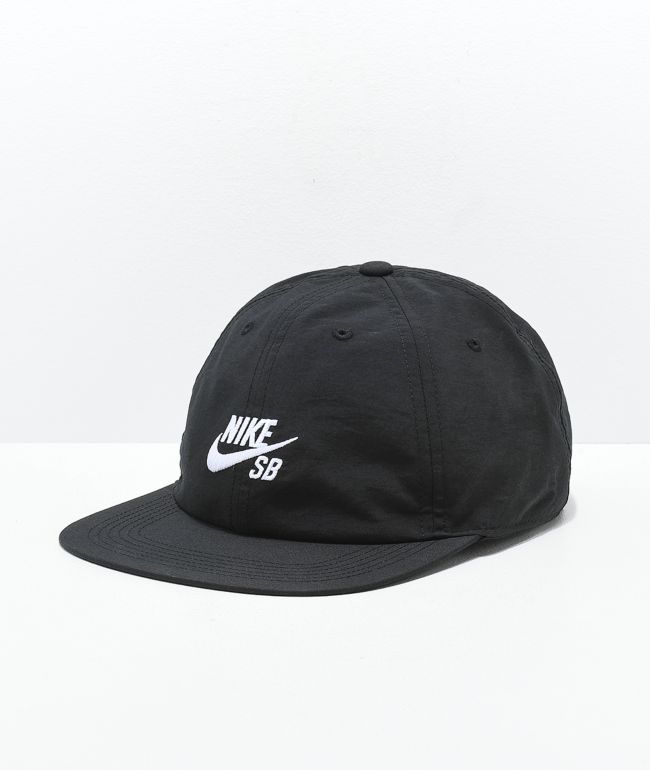 Nike SB Unstructured Black and Strapback Hat
